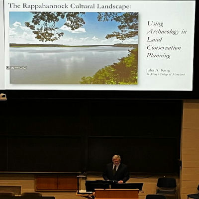 Jim Wilson introducing Dr. Julia King