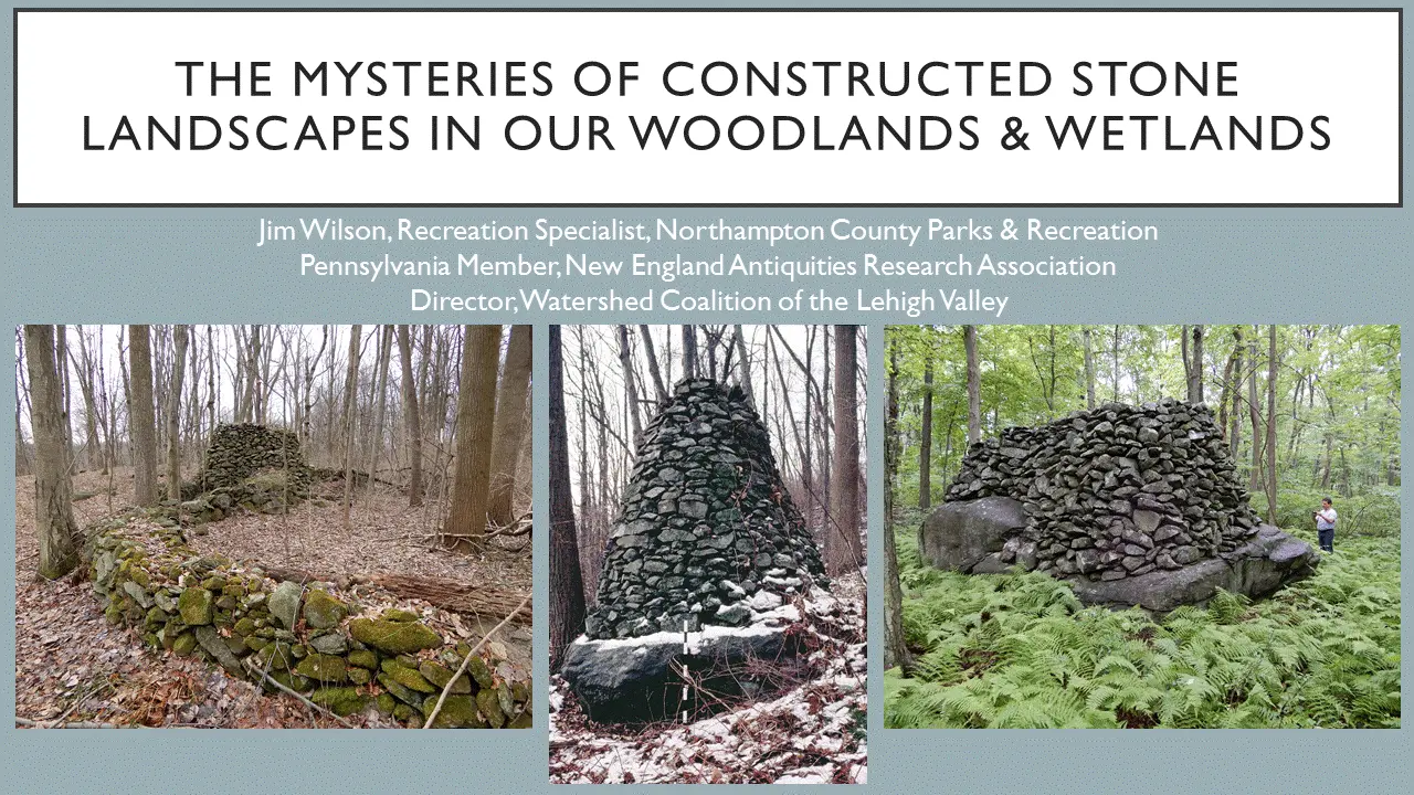 Mysteries of Constructed Stone Landscapes in our Woodlands and Wetlands