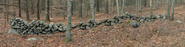 a stone row forming an effigy of an undulating serpent