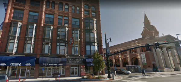 the building where the NEARA Library is located in downtown Nashua New Hampshire