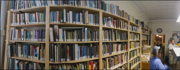 some of the stacks at the NEARA Library