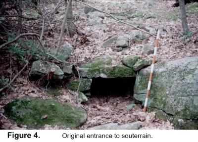 Original entrance to souterrain.
