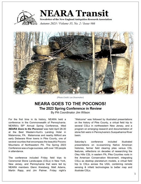 the most recent cover page for the Transit newsletter